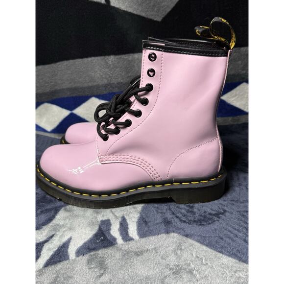Dr. Martens 1460 Boot Lovely Pale Pink Doc Patent Women’s US 6 UK 4 EU 37 Cute - Picture 8 of 14